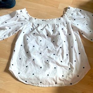 Womens polka dot blouse